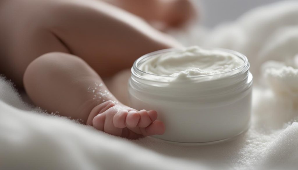 diaper cream and baby powder